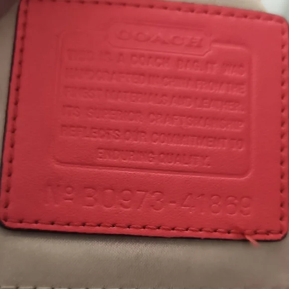 Coach EUC Zoe Vibrant Red Patent Leather Shoulder Bag - Picture 12 of 13